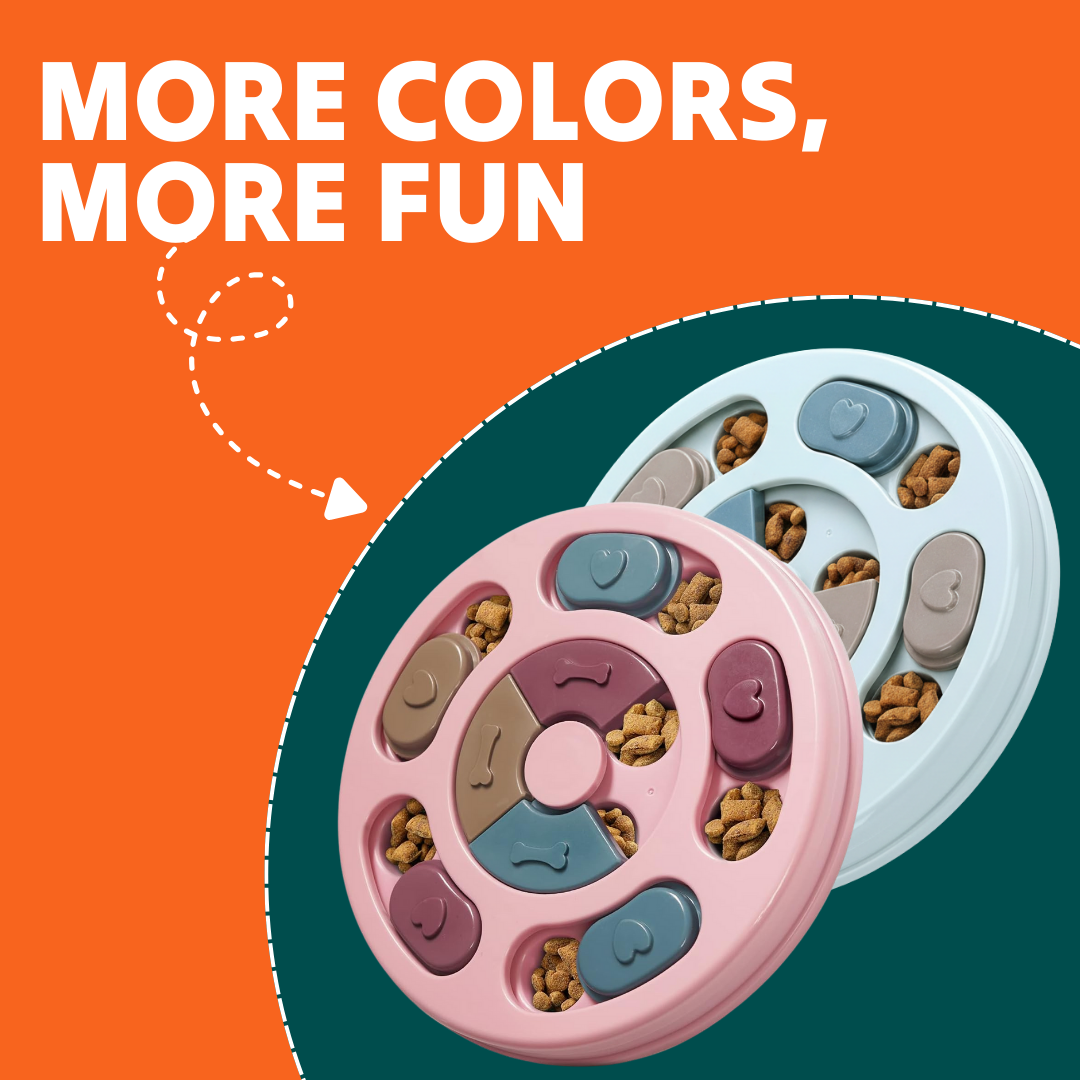 Paw Bounds™ Dog Puzzle Toy – Interactive Food Game for Mental Stimulation
